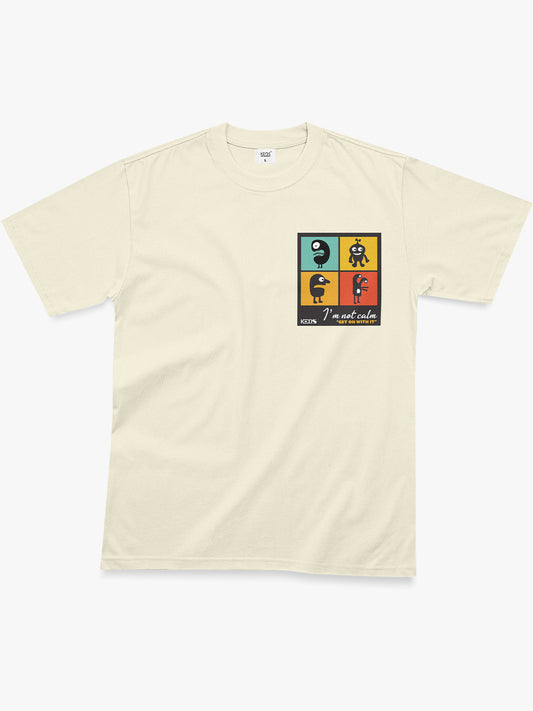 Organic Cotton Graphic T-Shirt – I’m Not Calm | Regular Fit