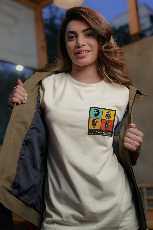 Organic Cotton Graphic T-Shirt – I’m Not Calm | Regular Fit