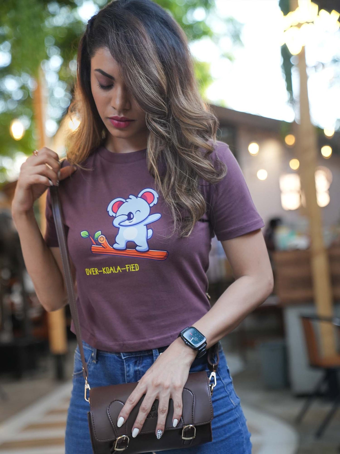 Over-Koala-Fied Organic Cotton Crop Top - keos.life