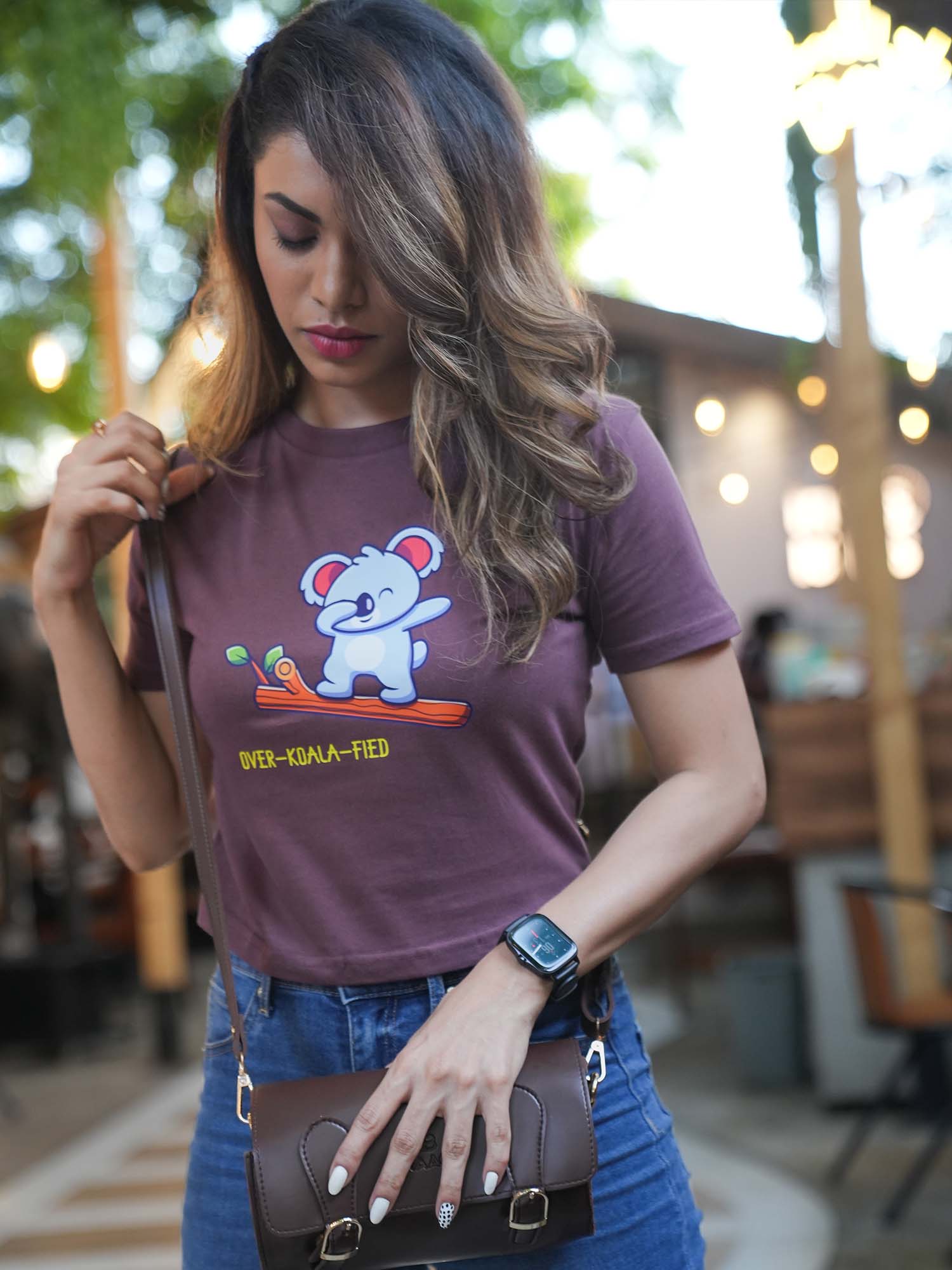 Over-Koala-Fied Organic Cotton Crop Top - keos.life