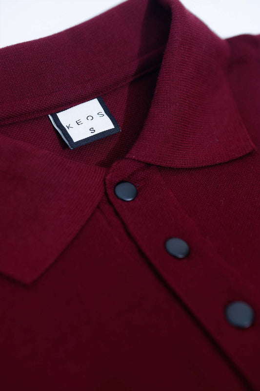 Keos Polo - Oxblood - keos.life