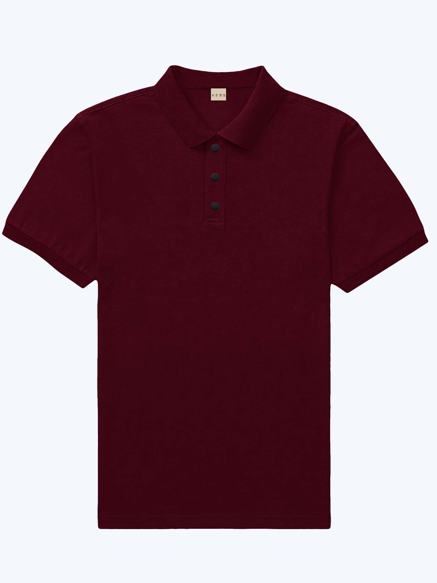 Keos Classic Polo - Oxblood - keos.life