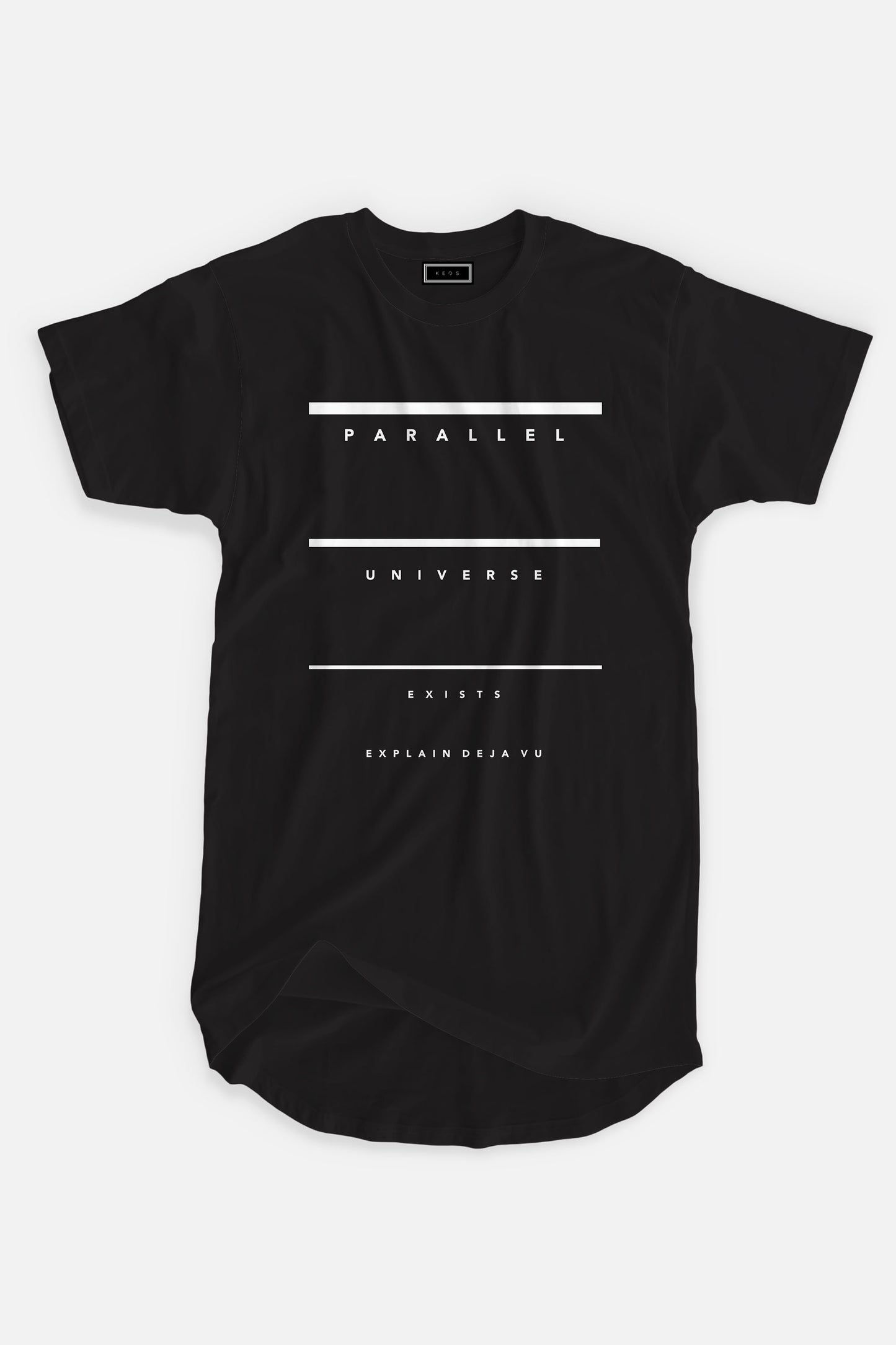 Longline Parallel Universe Organic Cotton T-shirt - keos.life