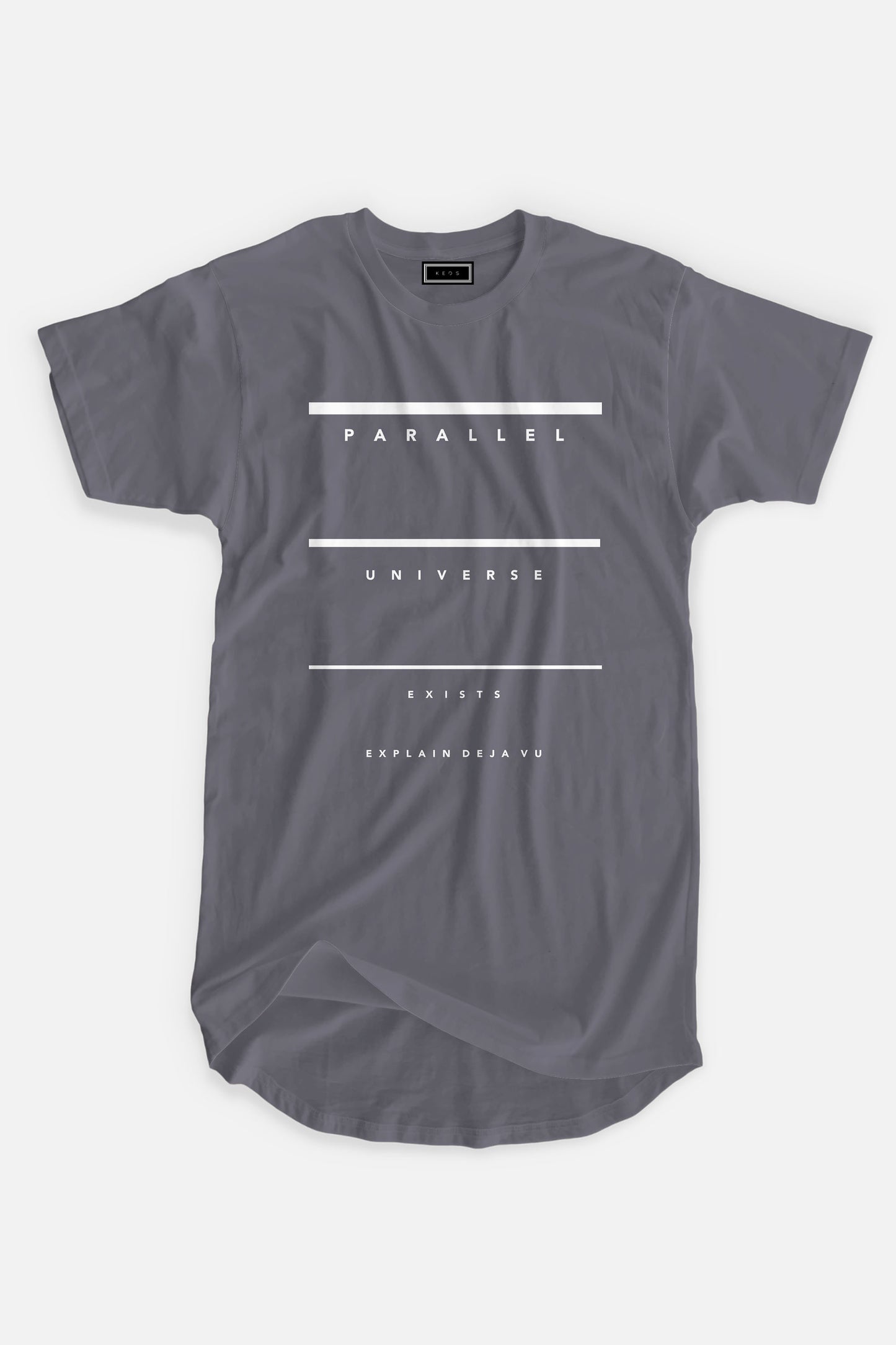 Longline Parallel Universe Organic Cotton T-shirt - keos.life