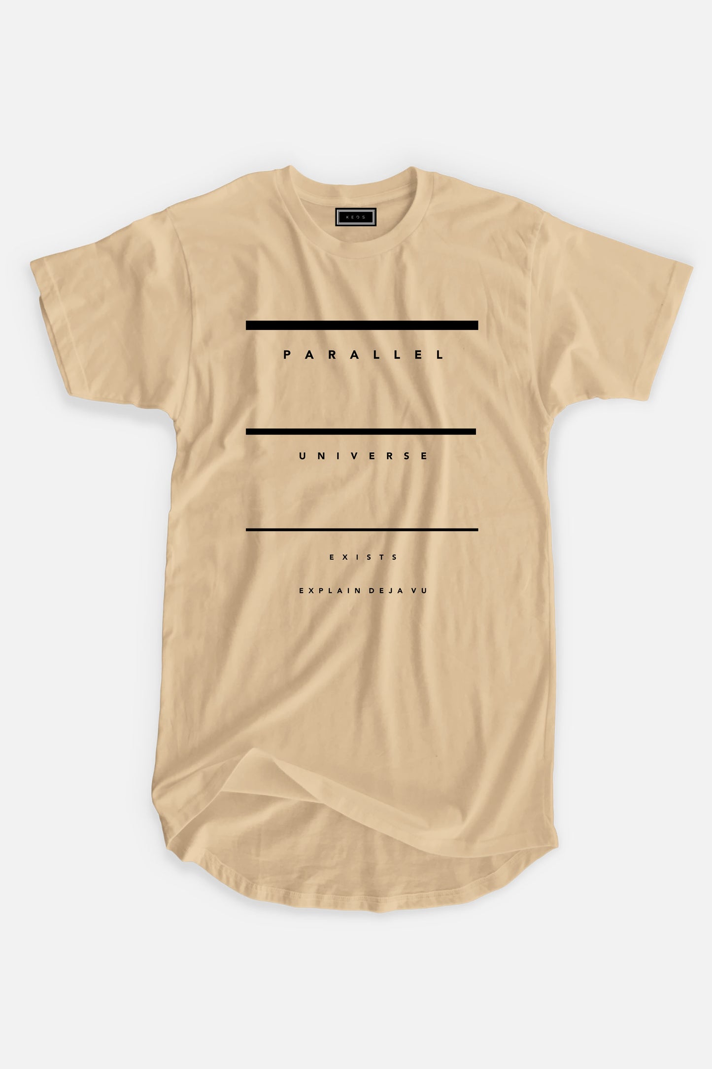 Longline Parallel Universe Organic Cotton T-shirt - keos.life