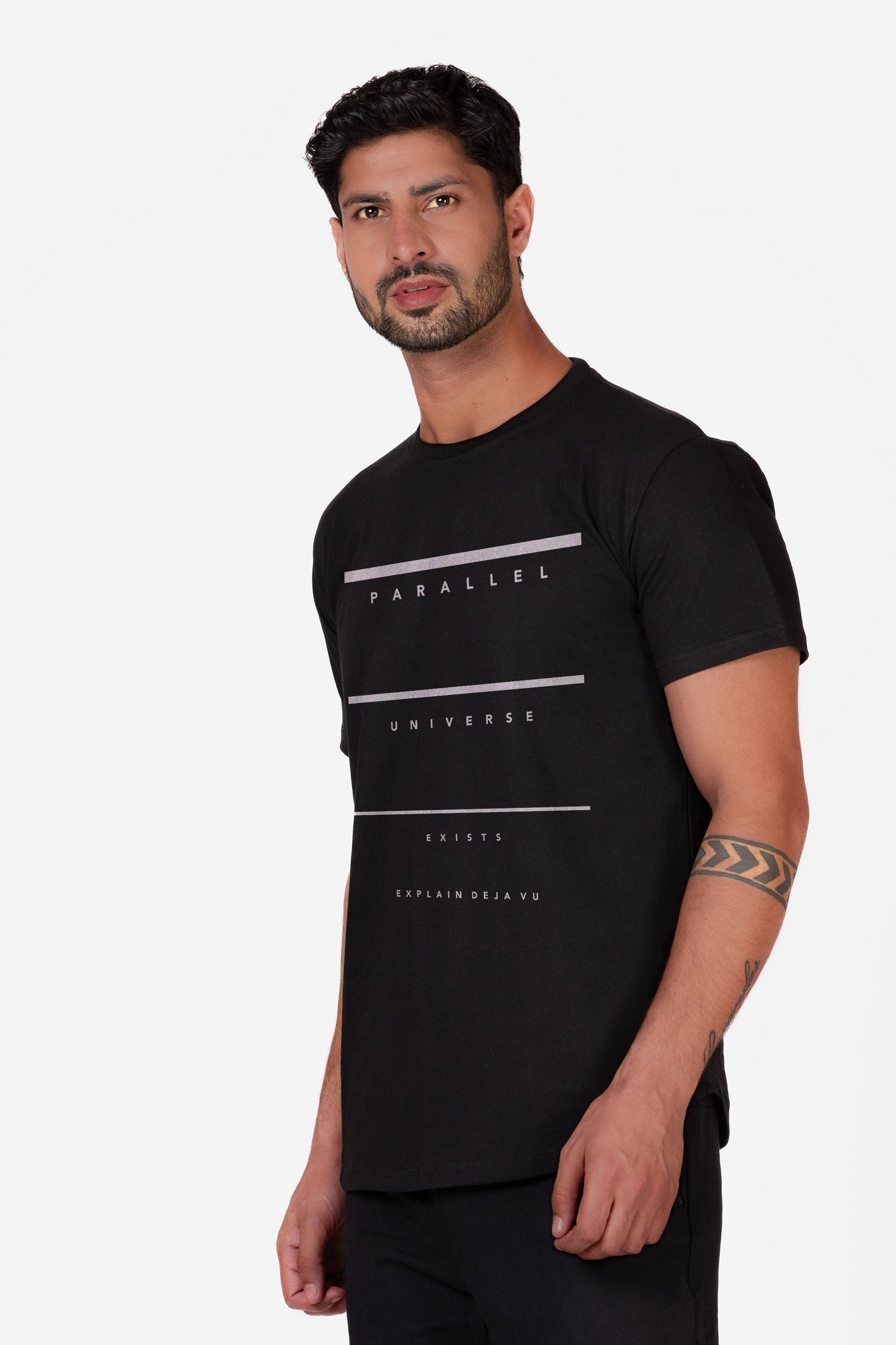 Longline Parallel Universe Organic Cotton T-shirt - keos.life