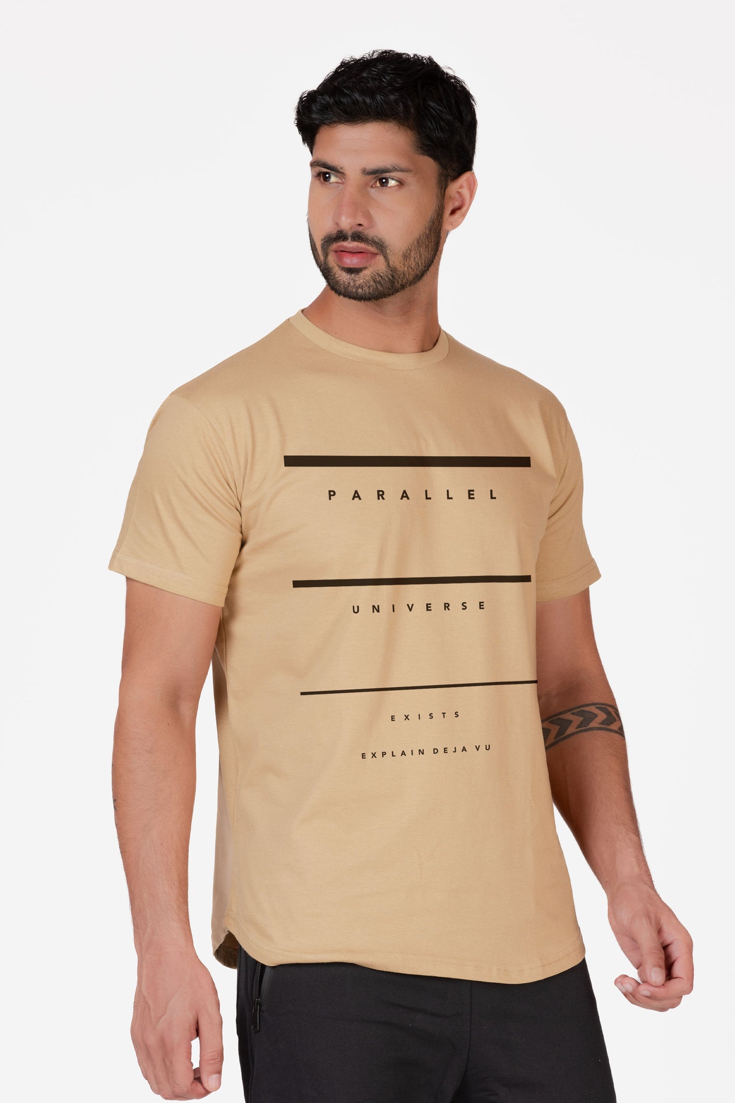 Longline Parallel Universe Organic Cotton T-shirt - keos.life