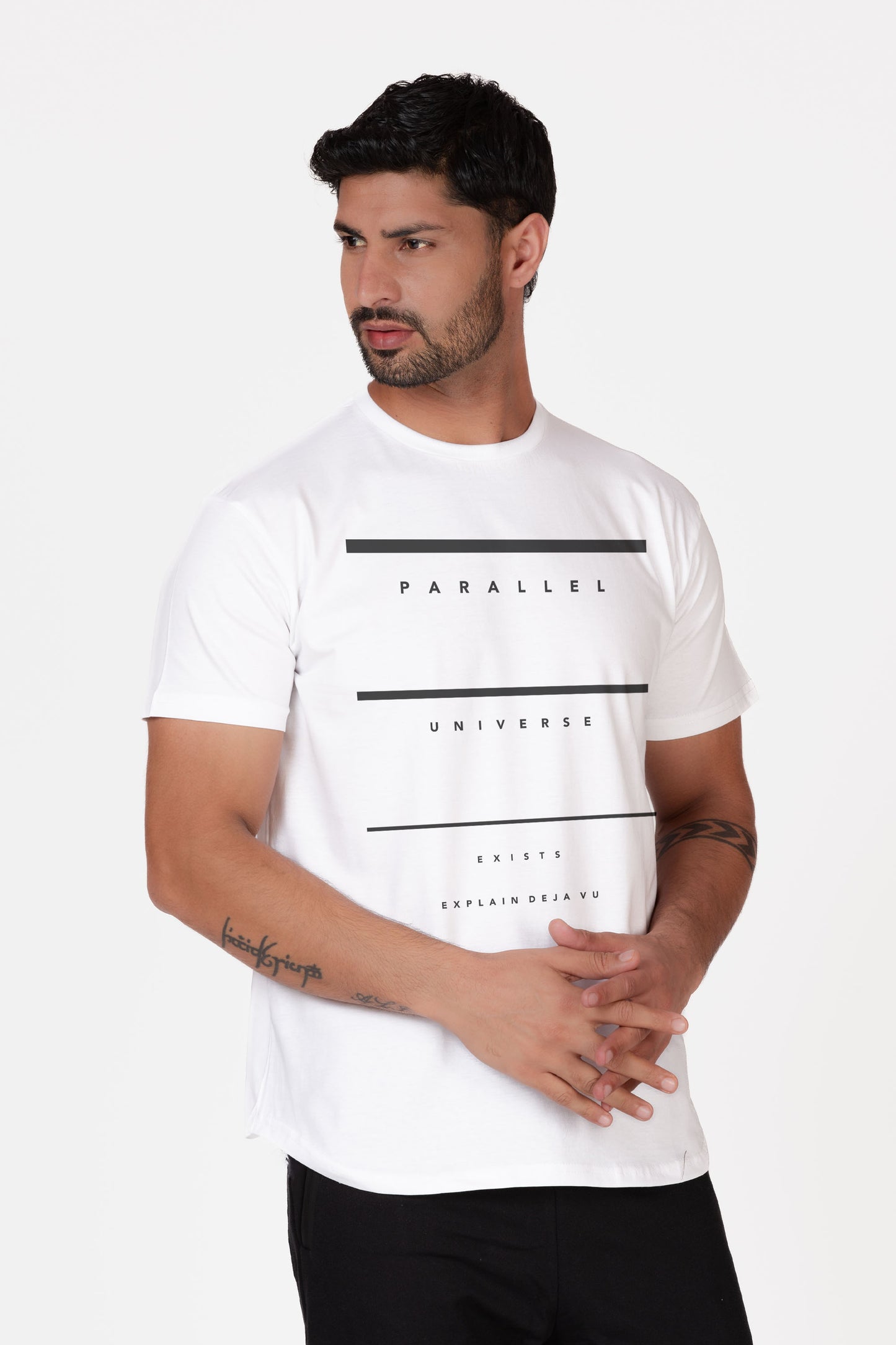 Longline Parallel Universe Organic Cotton T-shirt - keos.life