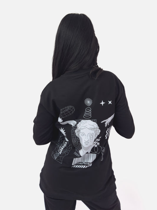Product of Paranoia Printed Sweatshirt - keos.life