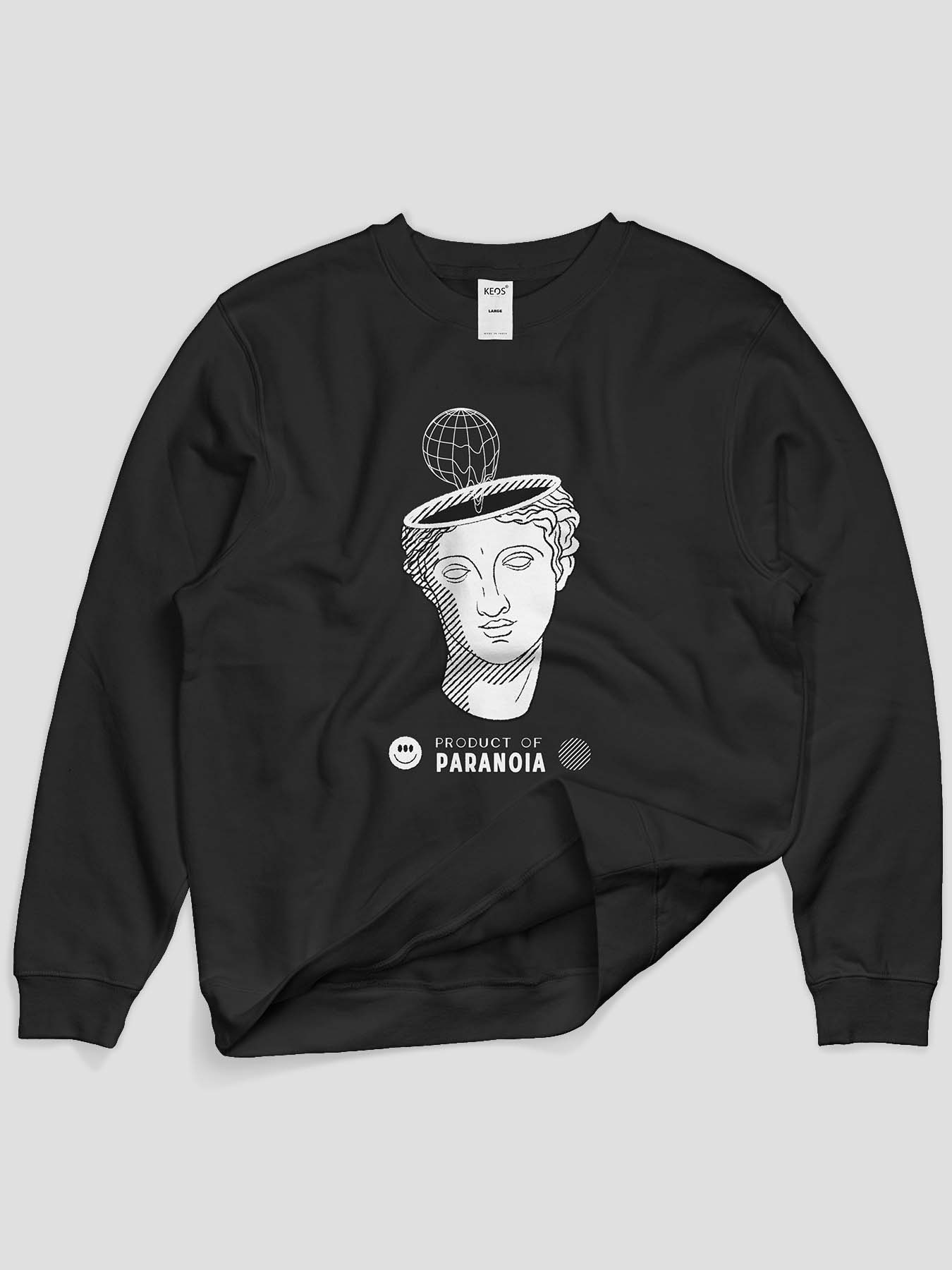 Product of Paranoia Graphic Sweatshirt - keos.life