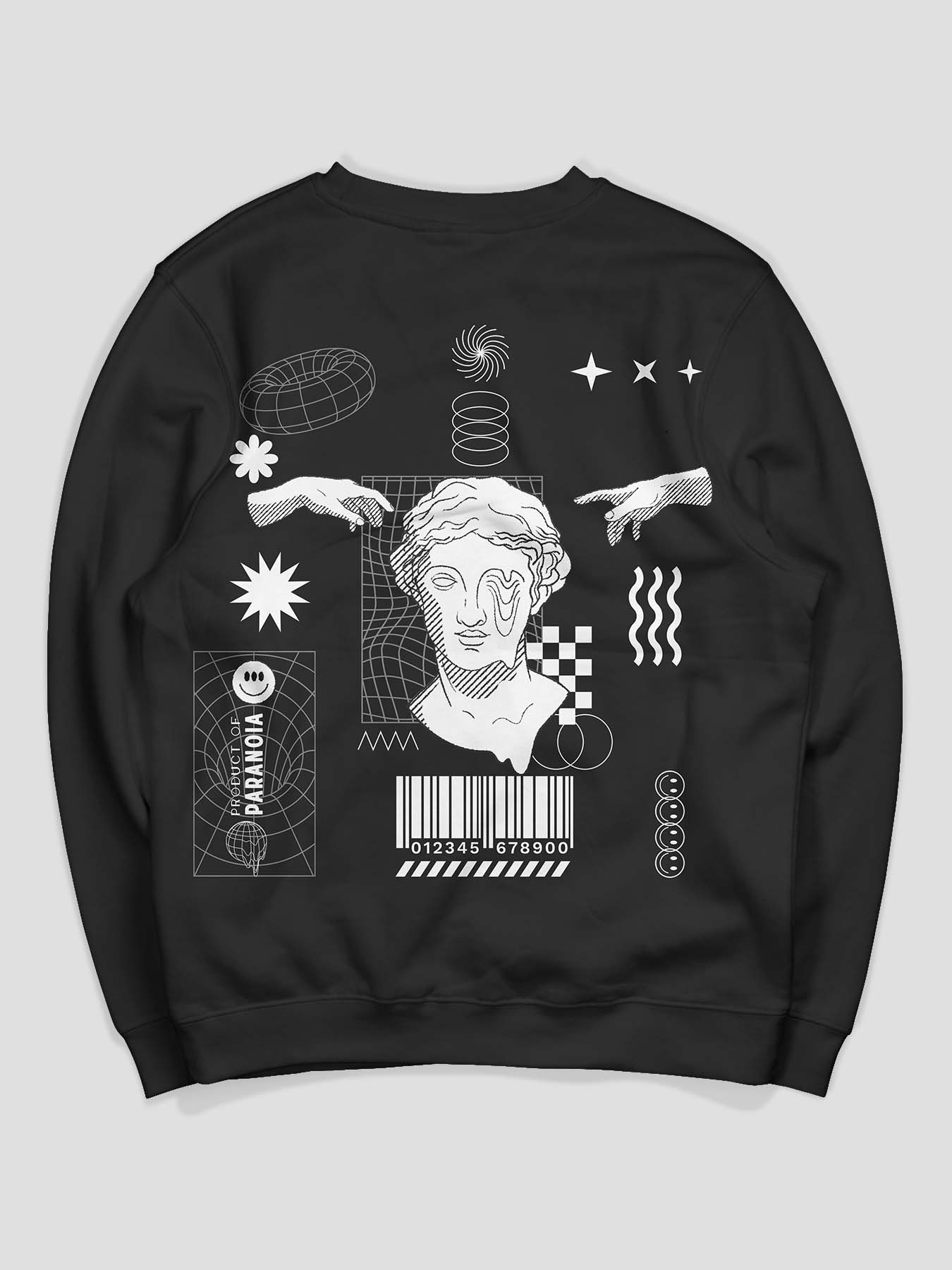 Product of Paranoia Printed Sweatshirt - keos.life