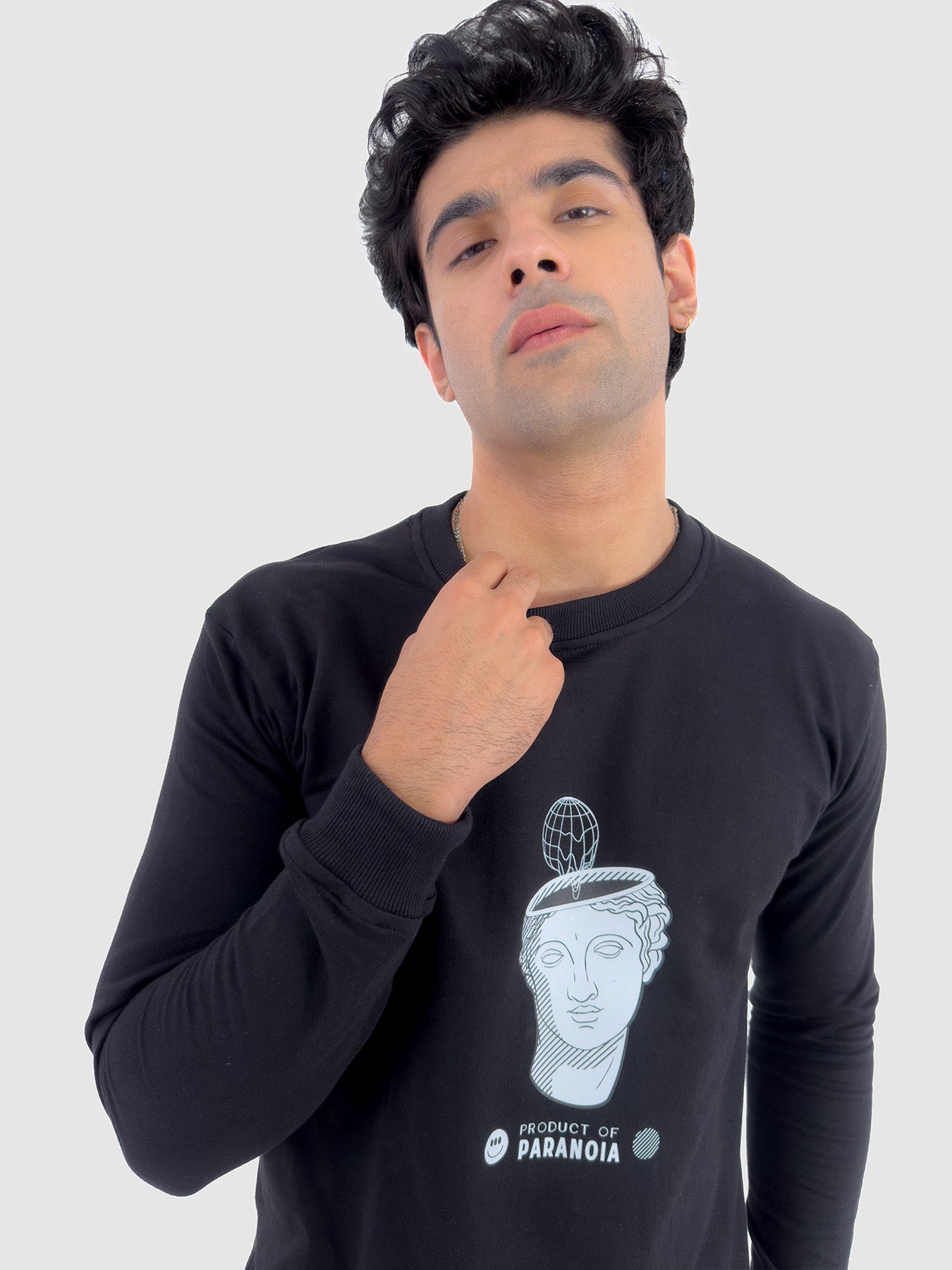 Product of Paranoia Graphic Sweatshirt - keos.life