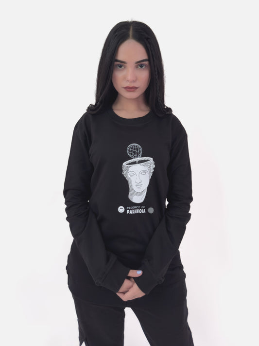 Product of Paranoia Printed Sweatshirt - keos.life