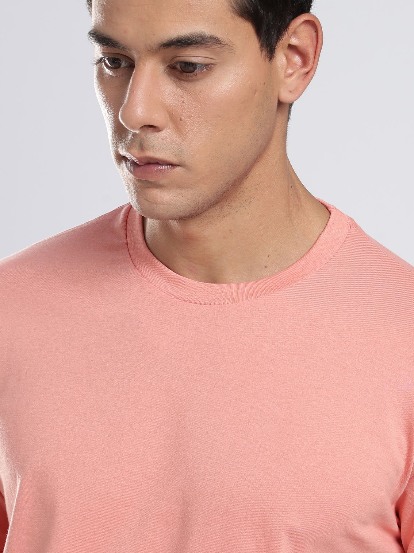 Organic Cotton Essential T-shirt - Peach | Regular Fit