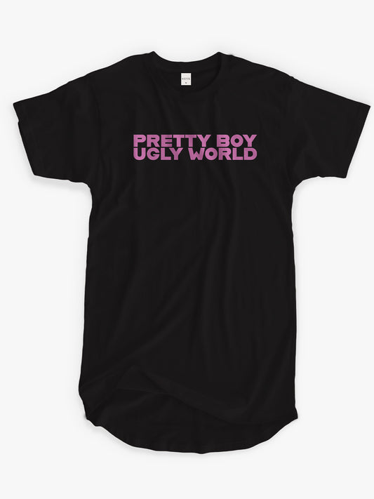 Organic Cotton Graphic T-Shirt – Pretty Boy | Longline Fit