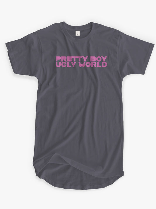 Organic Cotton Graphic T-Shirt – Pretty Boy | Longline Fit