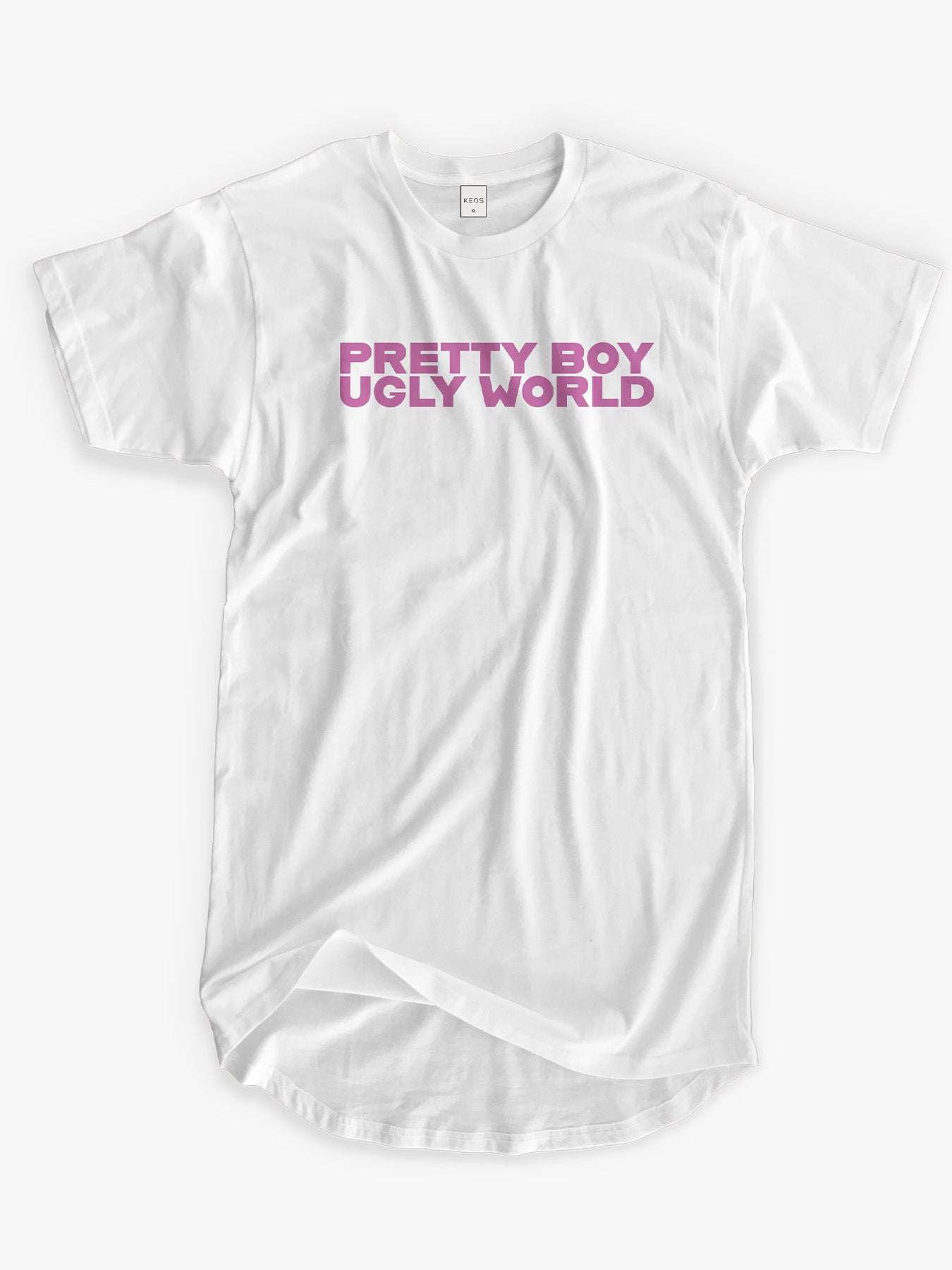 Organic Cotton Graphic T-Shirt – Pretty Boy | Longline Fit
