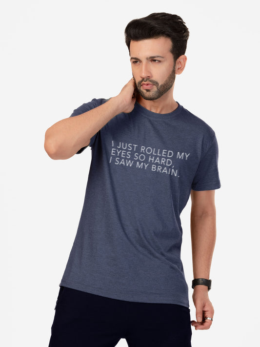 Organic Cotton Graphic T-Shirt – Rolled my eyes | Regular Fit