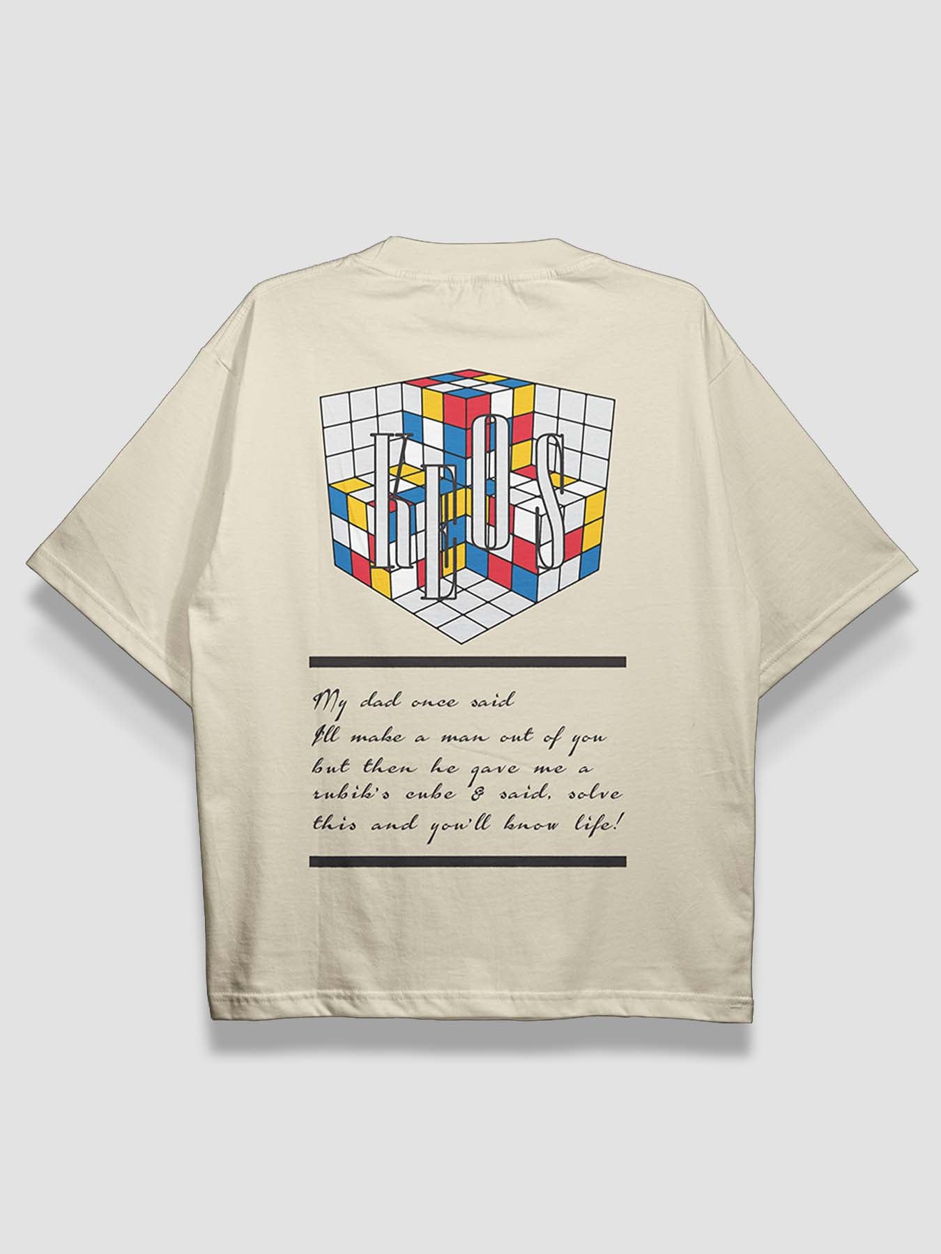 Rubik's Cube Urban Fit Oversized T-shirt - keos.life