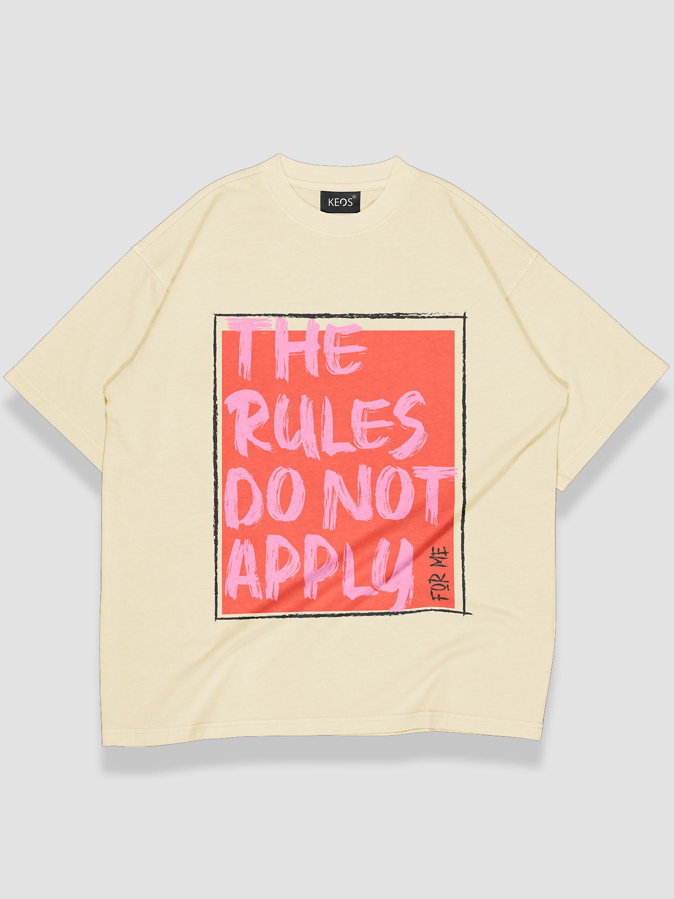 Rules Do Not Apply Urban Fit Oversize T-shirt - keos.life