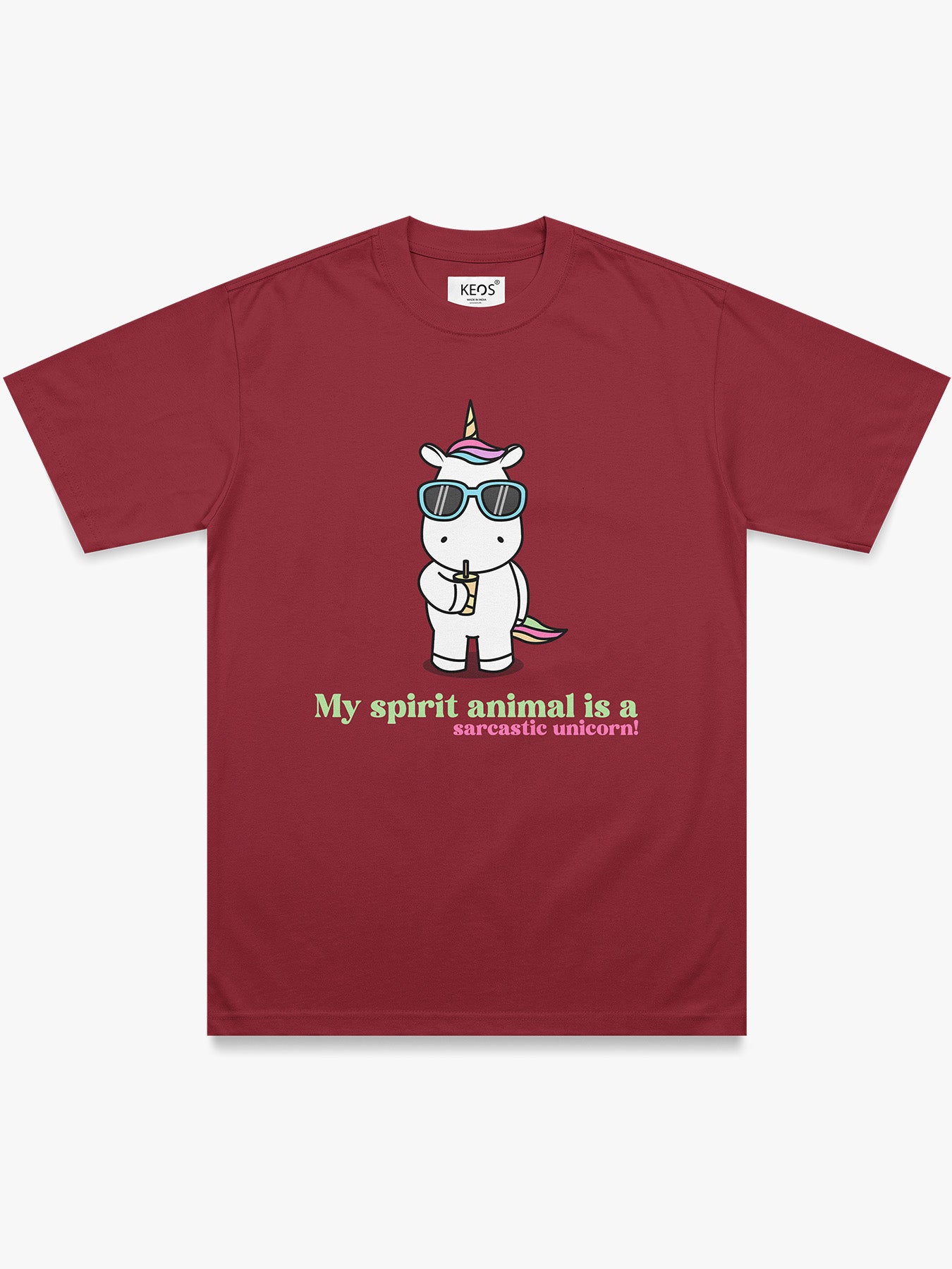 Organic Cotton Graphic T-Shirt – Sarcastic Unicorn | Regular Fit