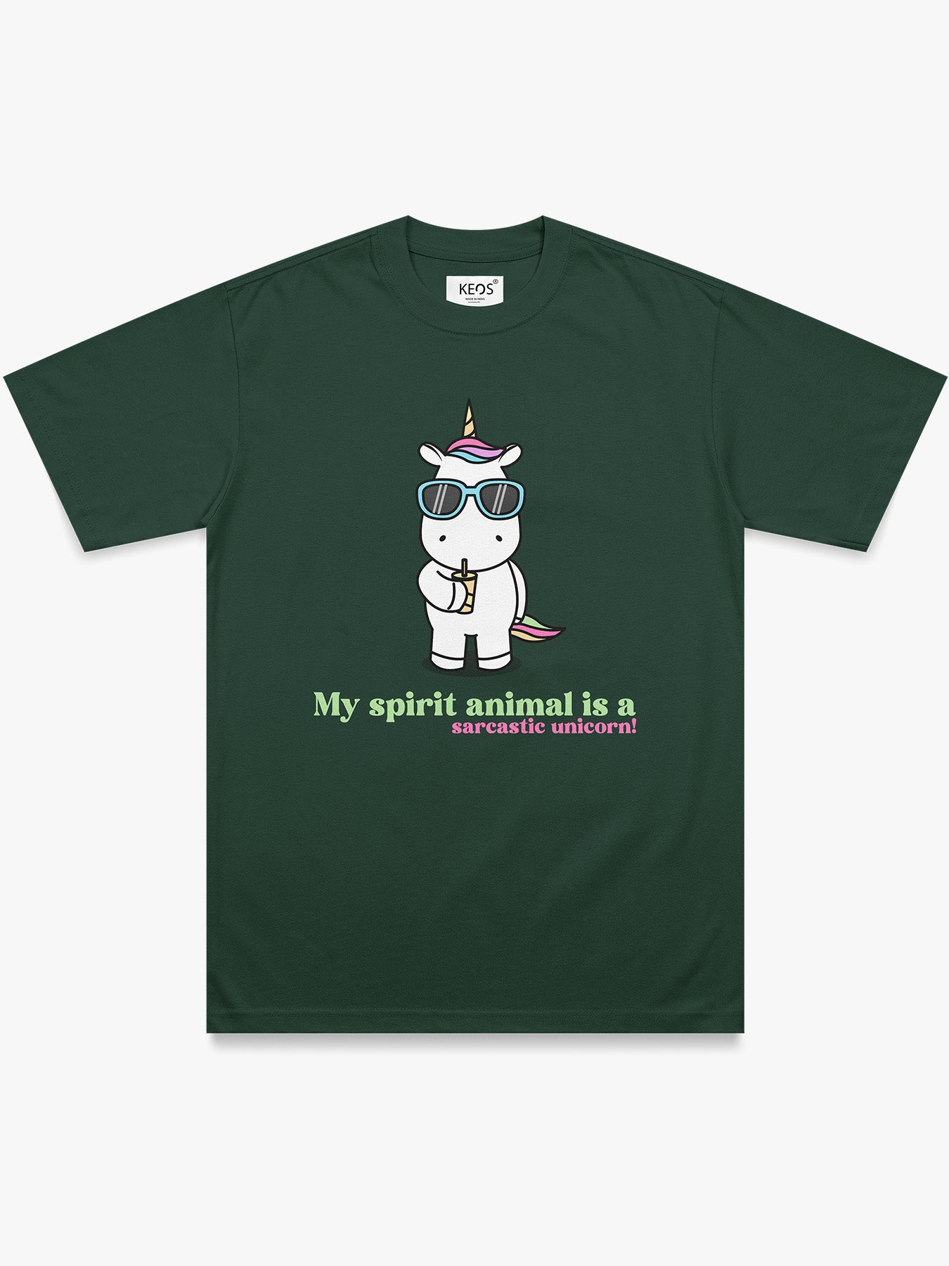 Organic Cotton Graphic T-Shirt – Sarcastic Unicorn | Regular Fit