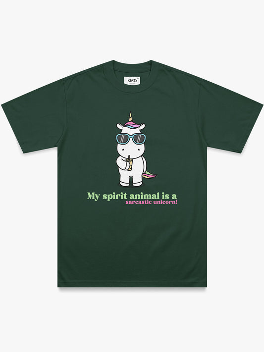 Organic Cotton Graphic T-Shirt – Sarcastic Unicorn | Regular Fit