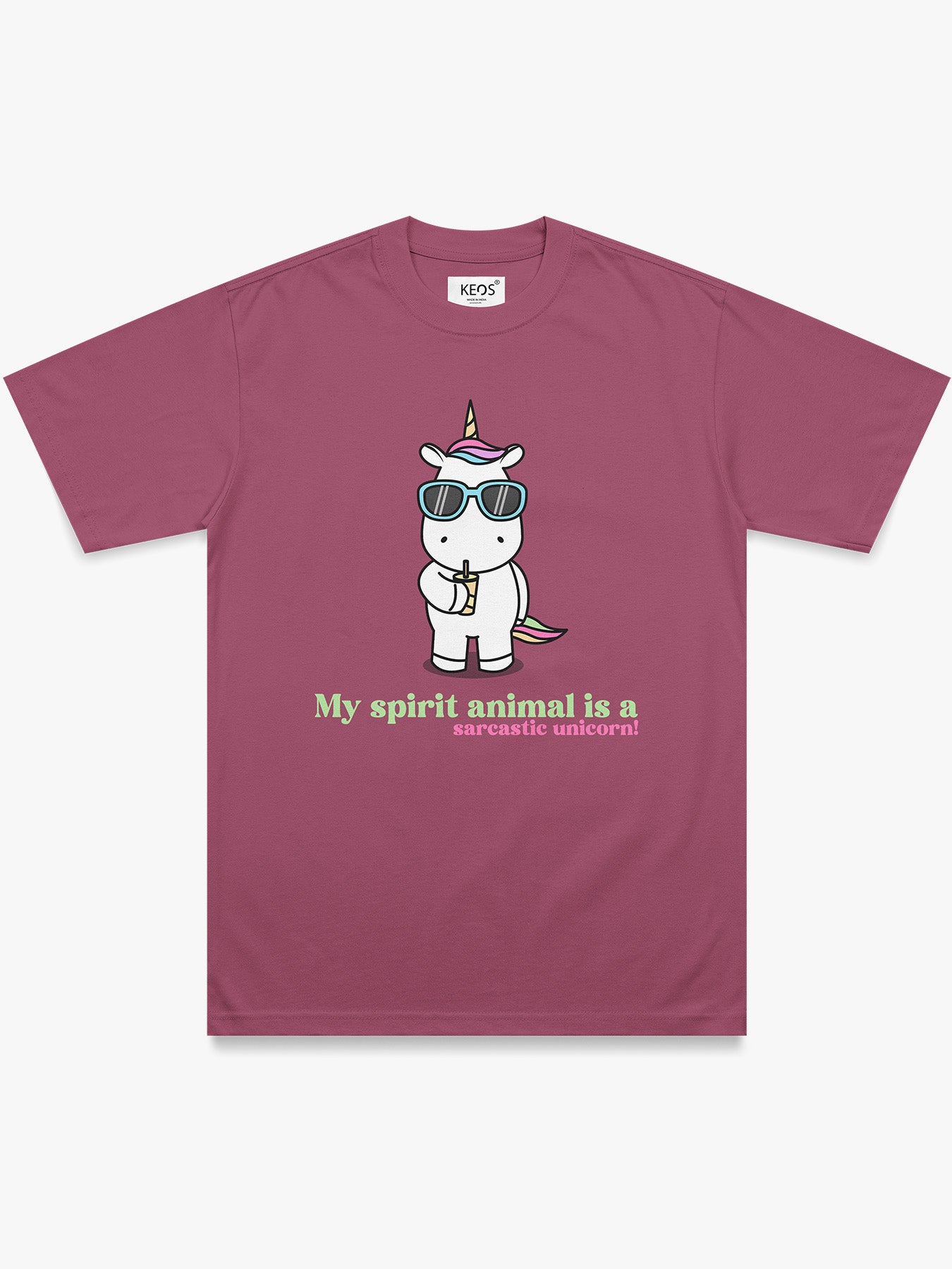Organic Cotton Graphic T-Shirt – Sarcastic Unicorn | Regular Fit
