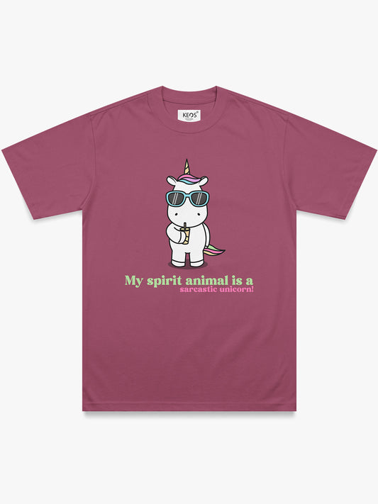 Organic Cotton Graphic T-Shirt – Sarcastic Unicorn | Regular Fit