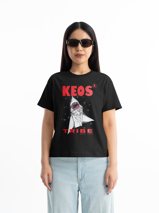 Organic Cotton Graphic T-Shirt – “KEOS Tribe” | Regular Fit