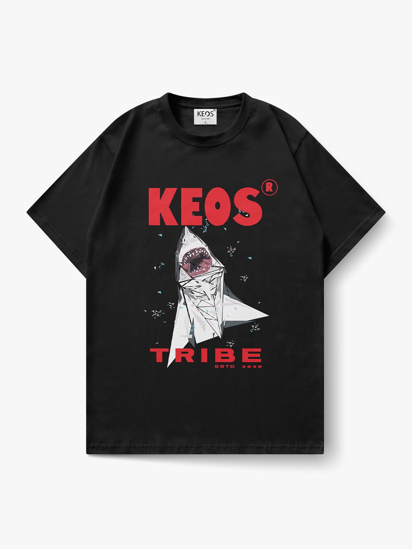 Organic Cotton Graphic T-Shirt – “KEOS Tribe” | Regular Fit