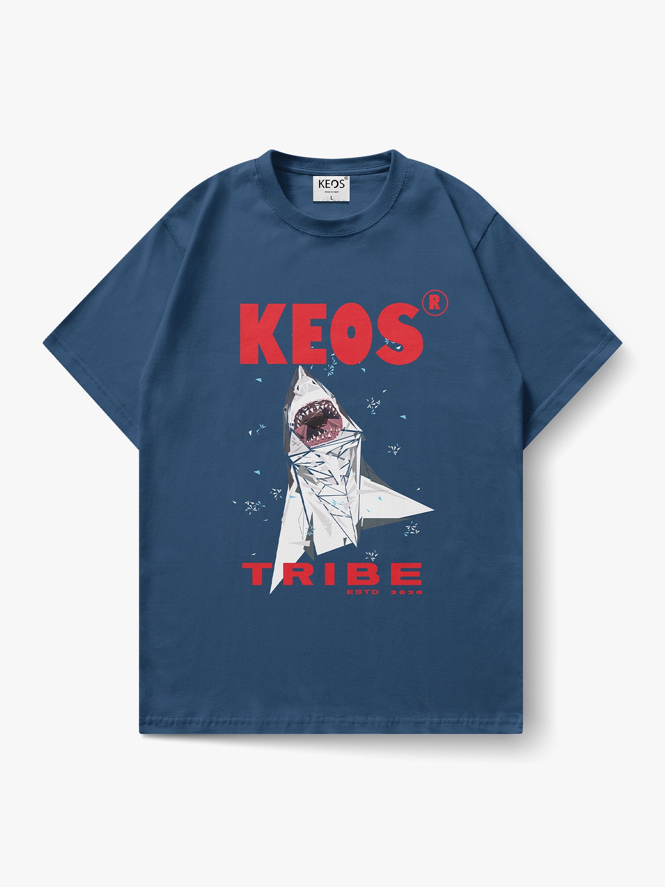 Organic Cotton Graphic T-Shirt – “KEOS Tribe” | Regular Fit