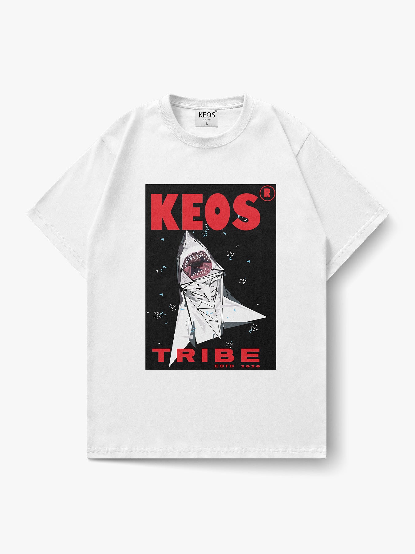 Organic Cotton Graphic T-Shirt – “KEOS Tribe” | Regular Fit