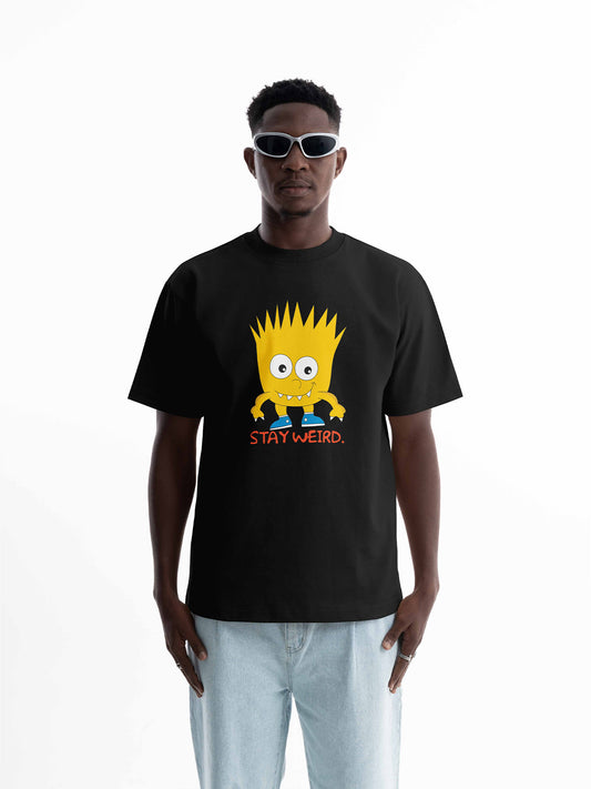 Organic Cotton Graphic T-Shirt – Stay Weird | Regular Fit