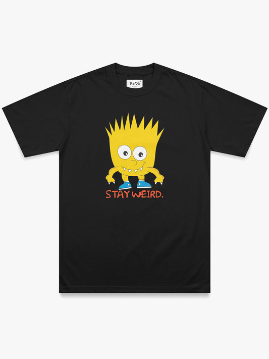 Organic Cotton Graphic T-Shirt – Stay Weird | Regular Fit