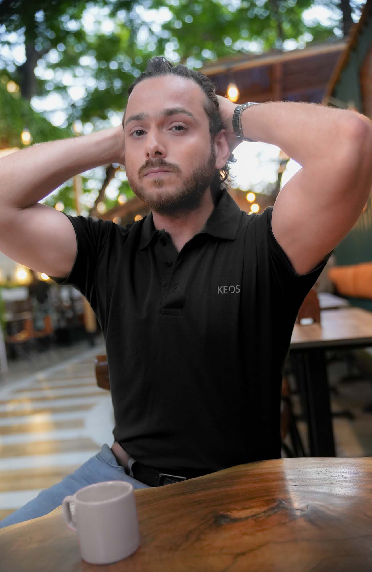 Supima Luxe Polo - Black - keos.life