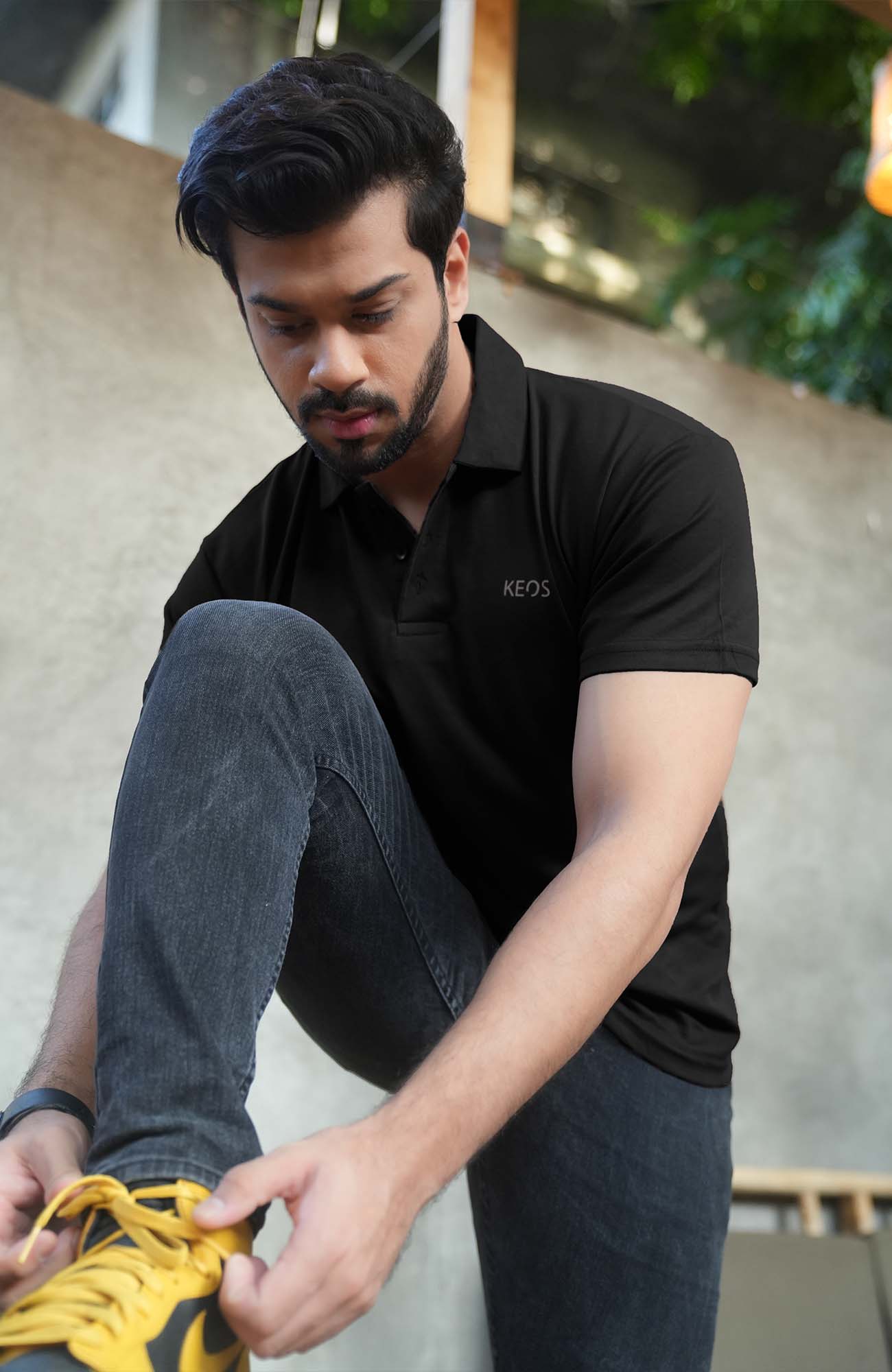 Supima Luxe Polo - Black - keos.life