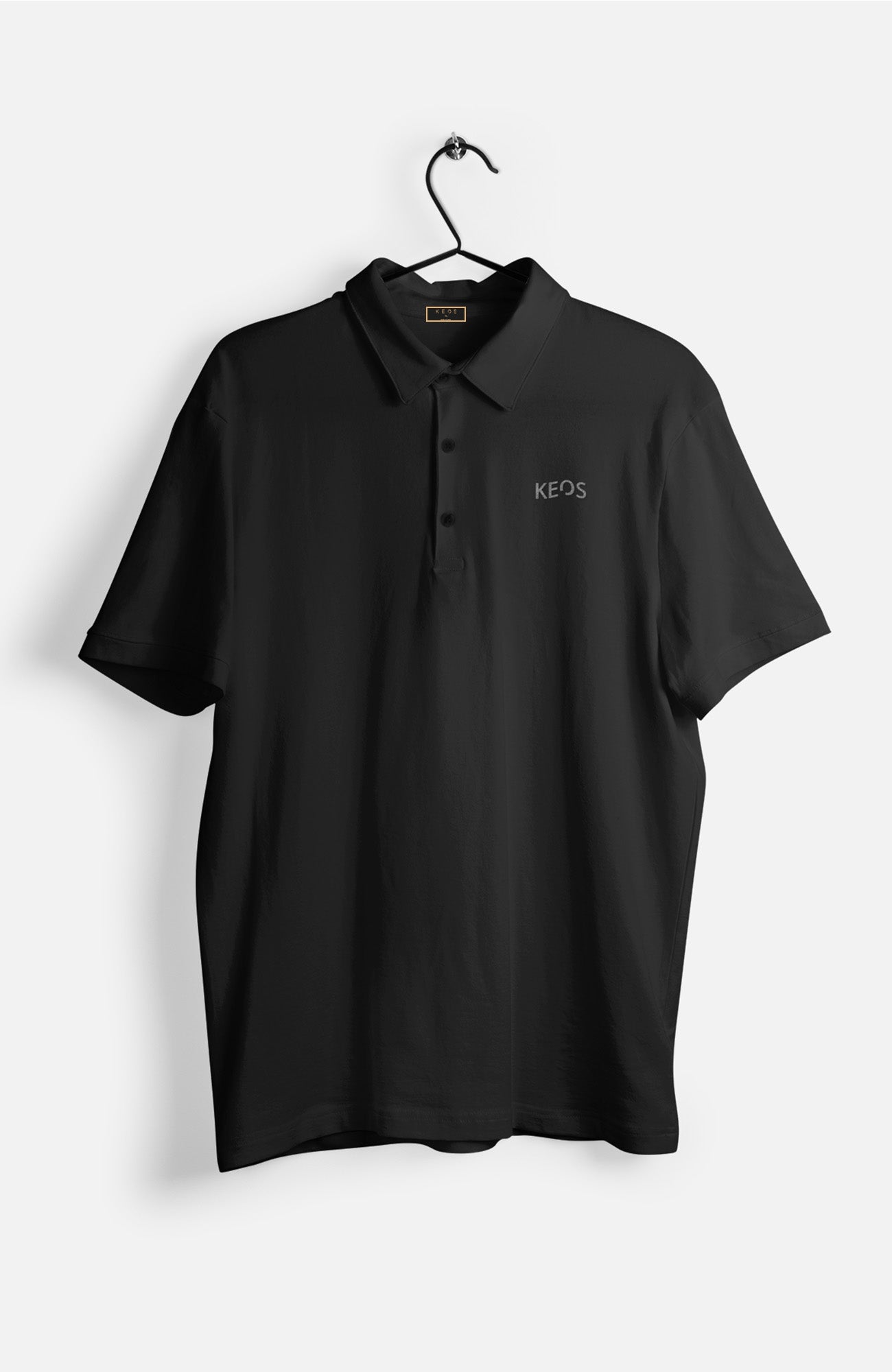 Supima Luxe Polo - Black - keos.life