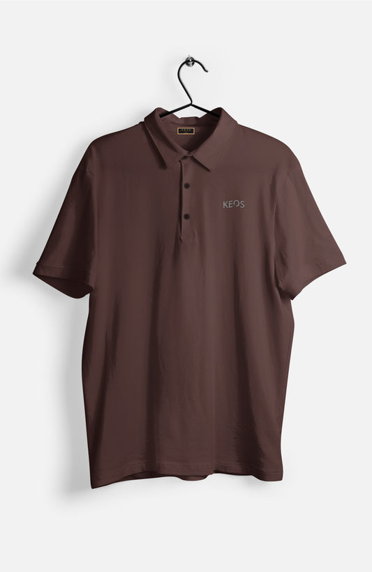 Supima Luxe Polo - Brown - keos.life
