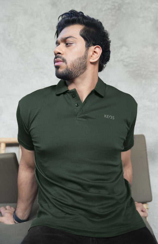 Supima Luxe Polo - Olive - keos.life