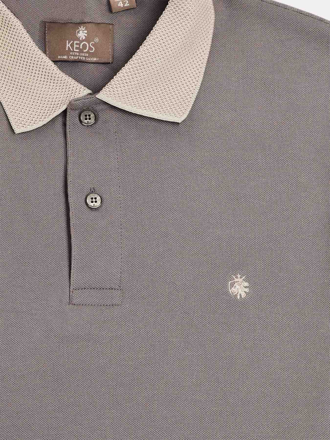 Stone Grey Men's Polo