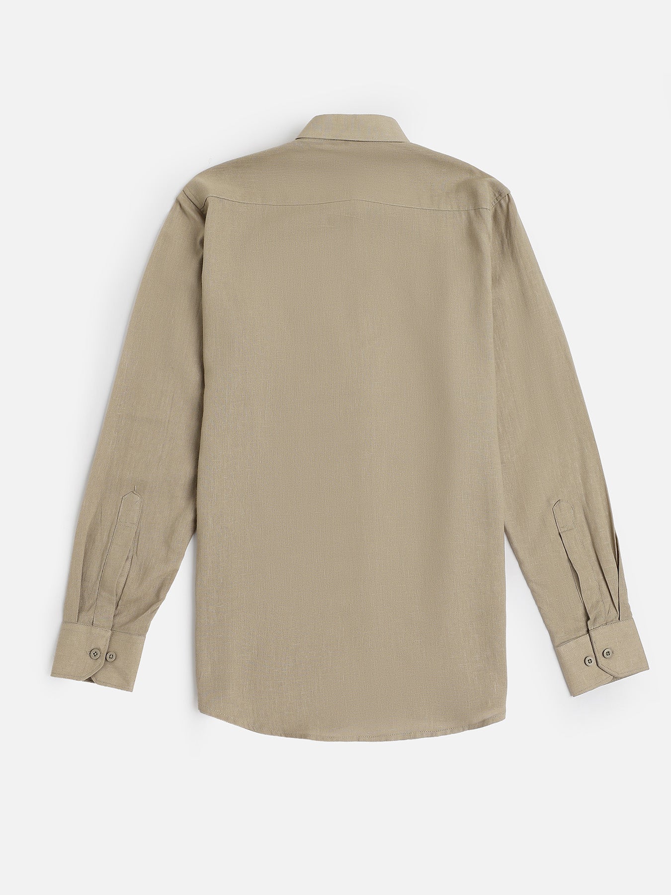 Desert Taupe European Linen Shirt