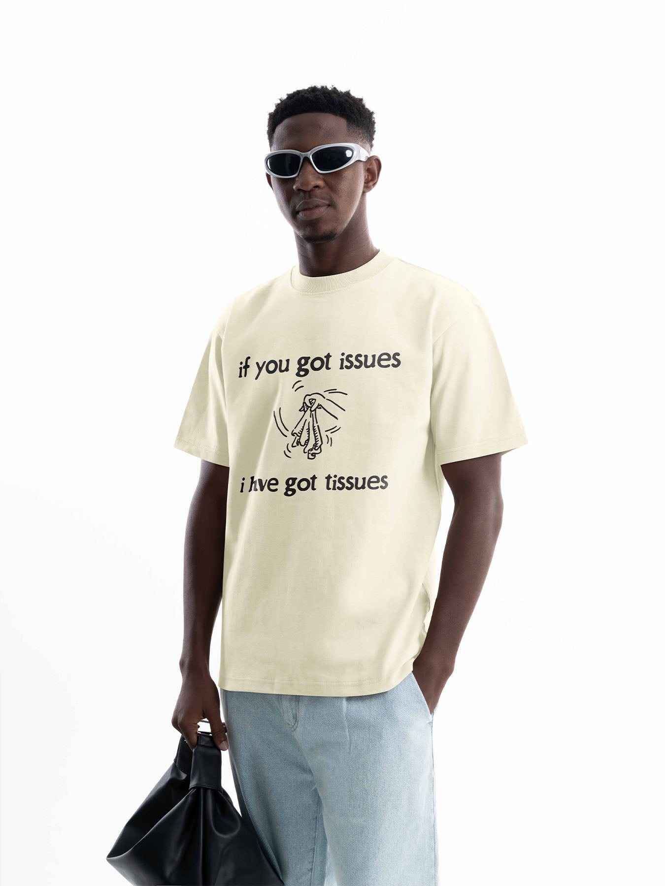 Organic Cotton Graphic T-Shirt – Tissues for Issues | Regular Fit