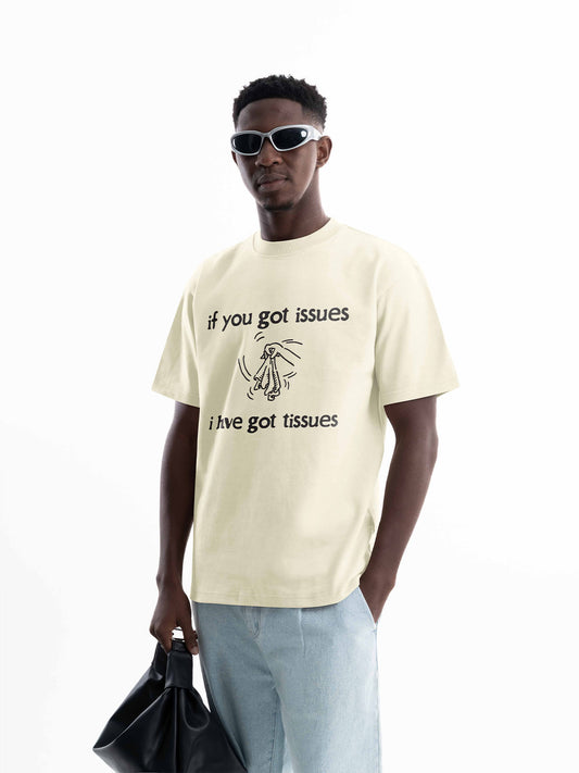 Organic Cotton Graphic T-Shirt – Tissues for Issues | Regular Fit