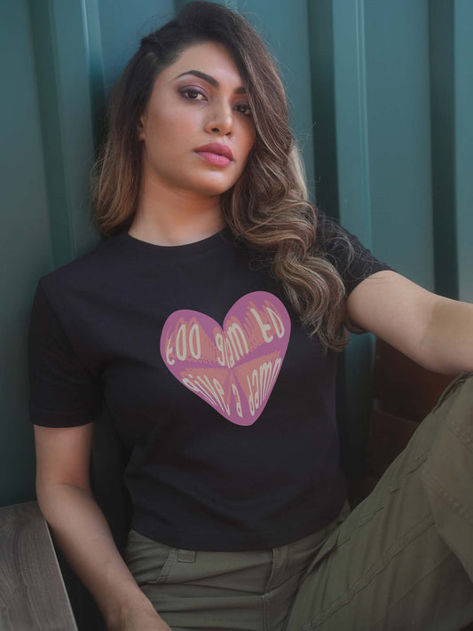 Too Glam Organic Cotton Crop Top - keos.life