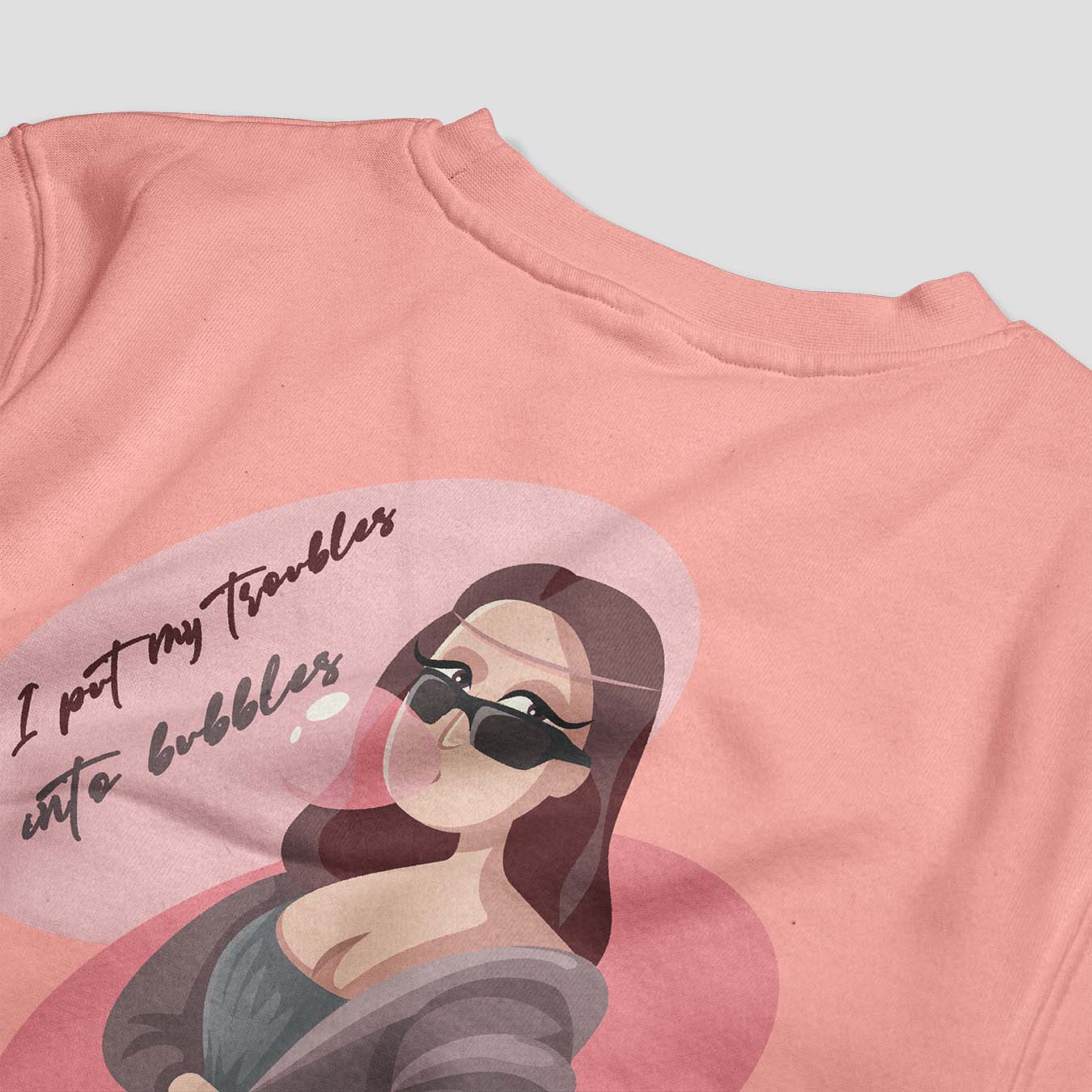 Troubles into Bubbles Graphic Sweatshirt - keos.life