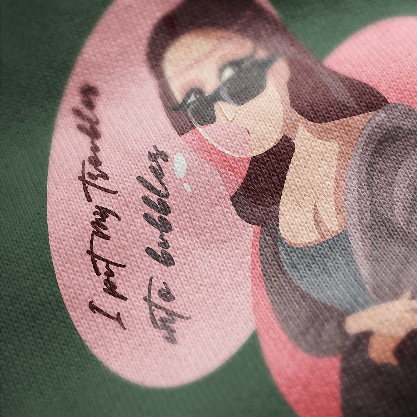 Troubles into Bubbles Printed Sweatshirt - keos.life