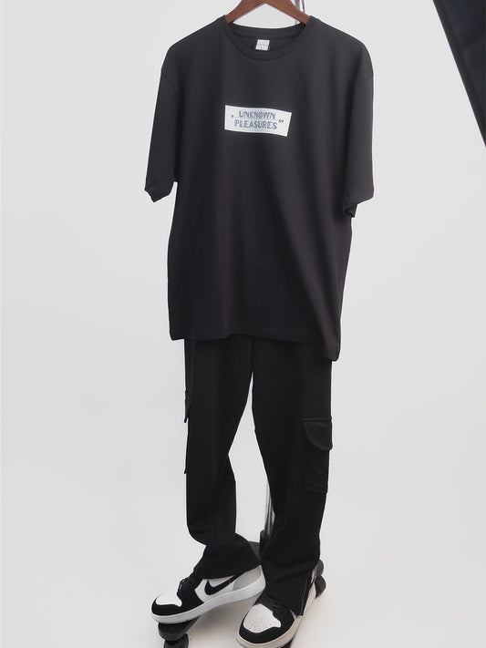 Organic Cotton Graphic T-Shirt – Unknown Pleasures | Oversized Fit