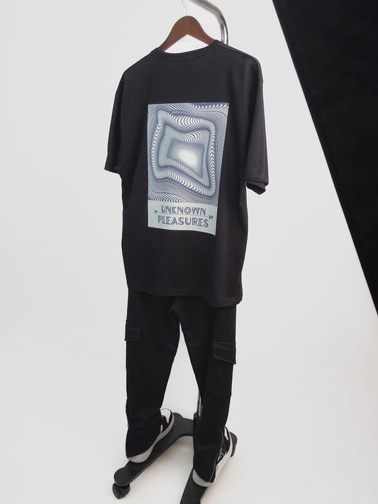 Organic Cotton Graphic T-Shirt – Unknown Pleasures | Oversized Fit