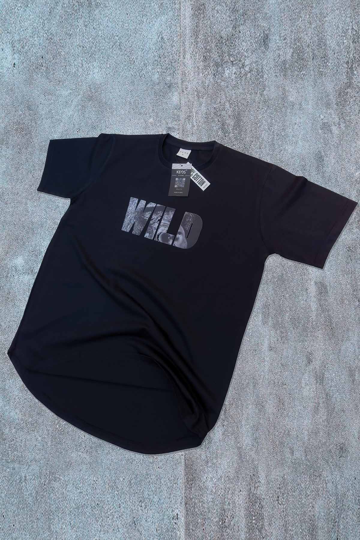 Organic Cotton Graphic T-Shirt – Wild | Longline Fit